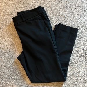 Loft petites marissa skinny black dress pants size 8